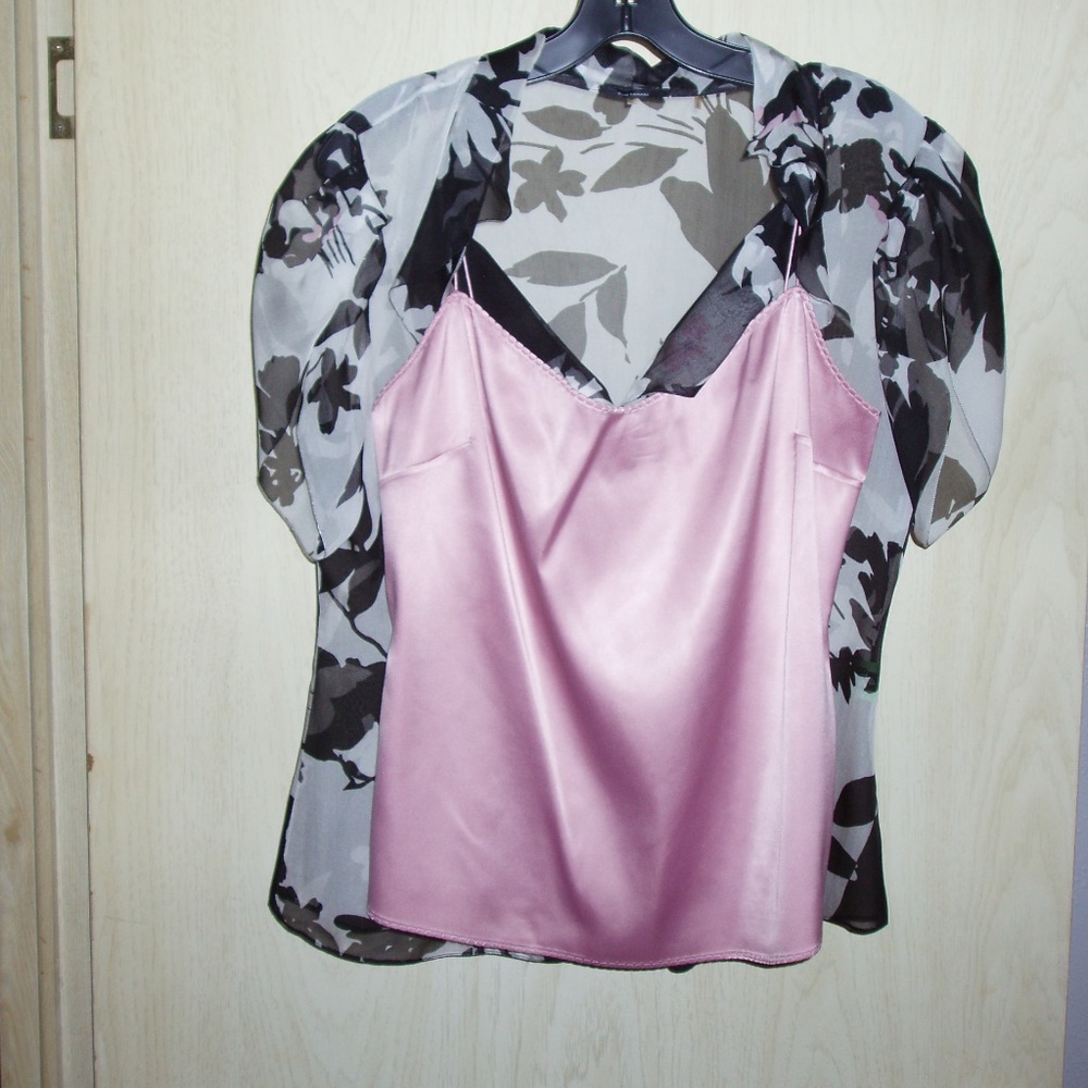 Elie Tahari Dress Blouse with detachable camisole - Picture 2 of 2